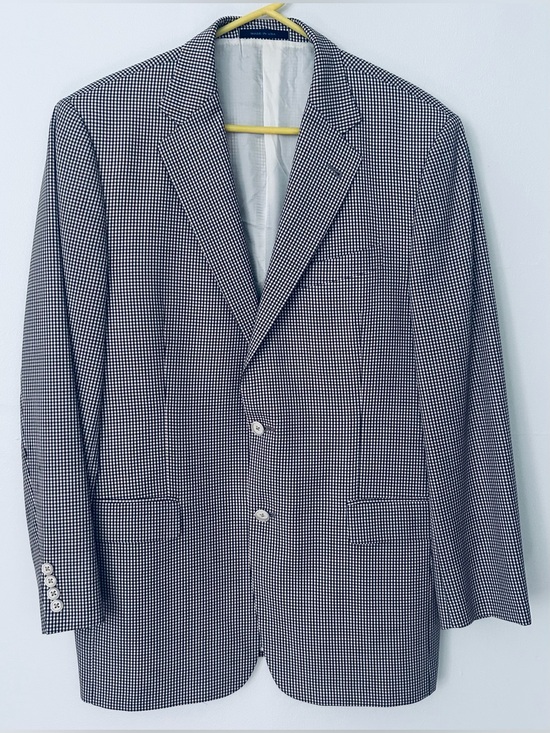 Joseph Abboud Other - VTG 90s Joseph Abboud Loro Piana Wool Blazer 42L Made in USA Navy Red Check